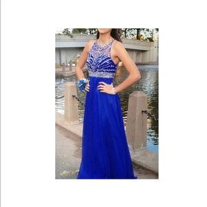 Royal blue prom dress!